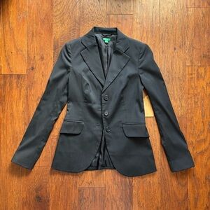 United Colors Of Benetton Black Wool Blend Blazer – Size 38